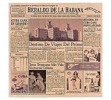 Foto Papel Antigrasa de Aperitivo Periódico La Habana