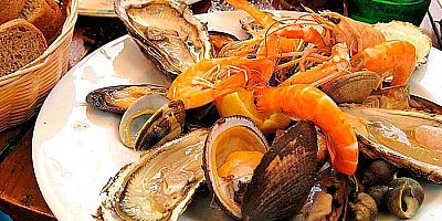 La cocción de crustáceos y mariscos