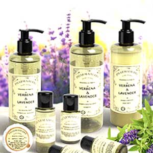 Ilustración con Amenities Colección Pharmaherbs 