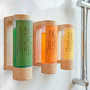 Ilustración con Soportes y Dispensadores para Amenities