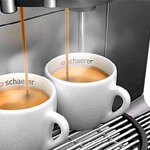 Ilustración con Máquinas de Café