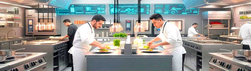 Cocina industrial bien equipada