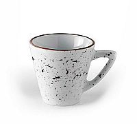 Foto Porvasal Dots Blanco Taza Moka - Capacidad 80 ml