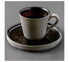 Foto Lagoa Ecogres Negro Taza y Platillo