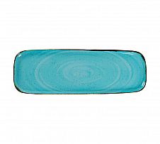 Foto Costa Verde Rústico Azul Fuente Rectangular