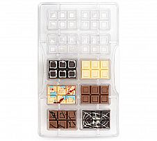 Foto Molde Tabletas Chocolate Pequeñas