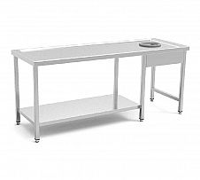 Foto Mesa con Estante y Aro para Desbarazado