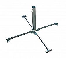 Foto Base en Cruz Acero Zincado