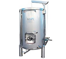 Foto Depósito Siempre Lleno Fondo Cónico con Boca Inferior Patas Inox