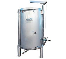 Foto Depósito Siempre Lleno Fondo Cónico sin Boca Inferior Patas Inox