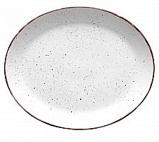 Foto Porvasal Dots Blanco Fuente Oval