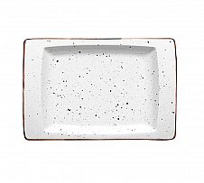 Foto Porvasal Dots Blanco Fuente Rectangular