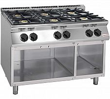 Foto Savemah S700 Cocina 6 Fuegos Mueble Abierto 