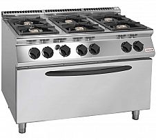 Foto Savemah S900 Cocina 6 Fuegos + Horno Maxi
