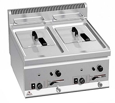 Bertos Freidora a Gas Plus 600 Sobremesa Doble GL8+8B