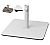 Foto Base Parasol Hierro con Cruceta y Tacos Loop 50 kg Blanca - Tubo Ø 60 mm