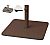 Foto Base Parasol Hierro con Cruceta y Tacos Loop 50 kg Rust - Tubo Ø 60 mm