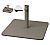Foto Base Parasol Hierro con Cruceta y Tacos Loop 50 kg Taupe - Tubo Ø 60 mm