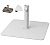 Foto Base Cuadrada Hierro con Cruceta y Tacos Loop 18 kg Blanco / Diámetro Tubo 45 mm