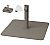 Foto Base Cuadrada Hierro con Cruceta y Tacos Loop 18 kg Taupe / Diámetro Tubo 45 mm