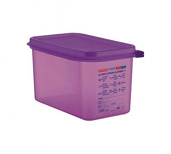 Araven Contenedor Hermético Antialérgenos GN 1/4 Medidas 26,5 x 16,2 cm - Almacenaje