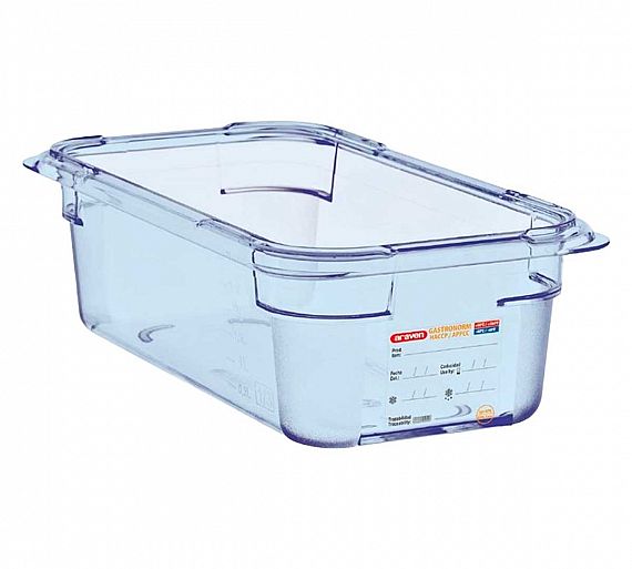 Araven Contenedor Hermético sin BPA GN 1/4 Medidas 26,5 x 16,3 cm - Almacenaje y Transporte