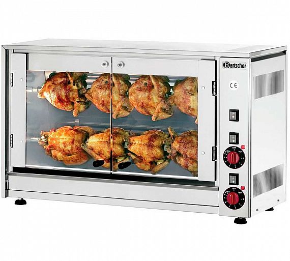 Bartscher Asador de Pollos P8N Eléctrico - 2 Espadas