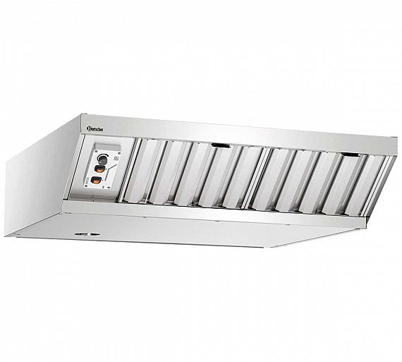 Bartscher Silversteam2 Campana Extractora Extrae Vapores, Calor y Olores - Se Conecta a Salida de Humos