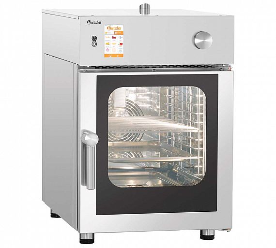 Bartscher Horno Convección Silversteam-K 6110D Eléctrico - 6 Bandejas GN 1/1