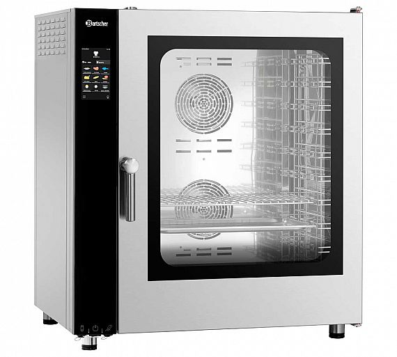 Bartscher Horno Convección Silversteam2 10110DRS Eléctrico - 10 Bandejas GN 1/1