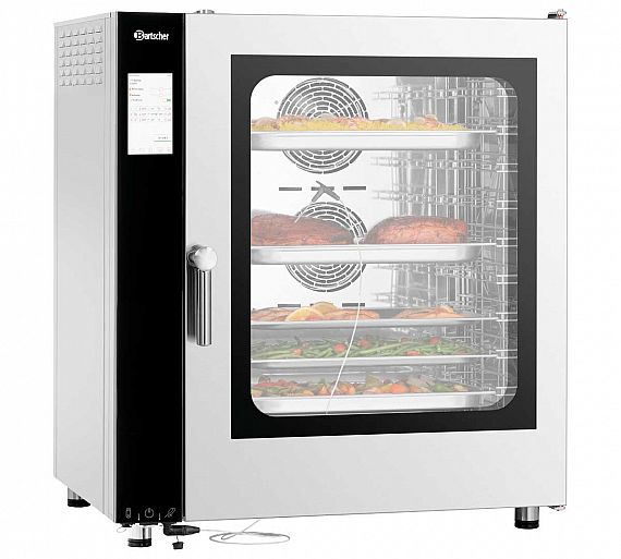 Bartscher Horno Convección Silversteam2 P-10110DRS Eléctrico - 10 Bandejas GN 1/1