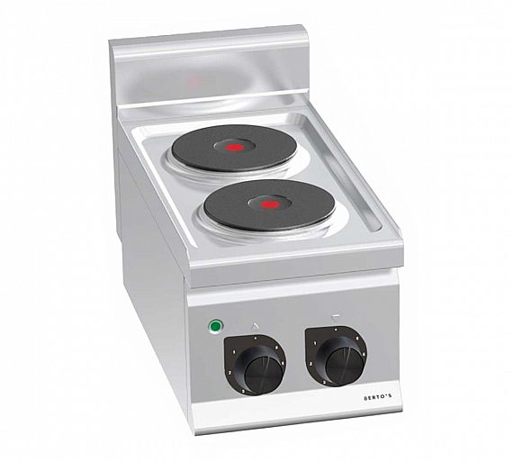 Bertos Plus 600 Cocina 2 Placas Eléctrica - Fondo 60 cm - 2 Placas