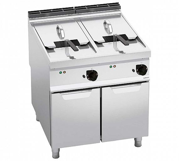 Bertos Máxima 900 Freidora Doble E9F22-8M Eléctrica - Fondo 90 cm - 2 Cubas 22 litros