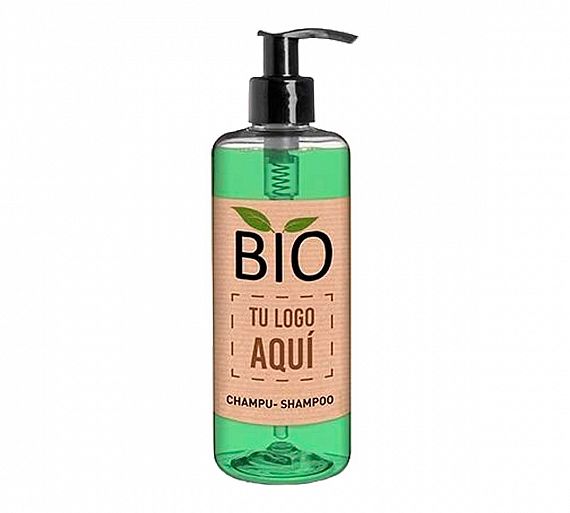 Bio Amenities Botella Bio con Dispensador Champú Capacidad 300 ml