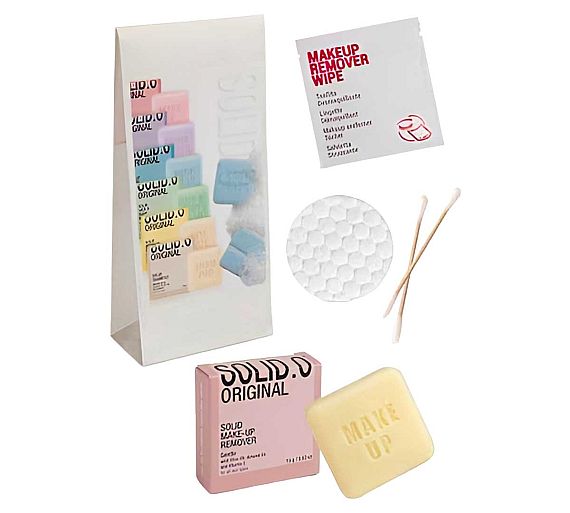 Bio Amenities Set Vanity Solid.O Incluye: Desmaquillante, Toallita, Bastoncitos y Algodón