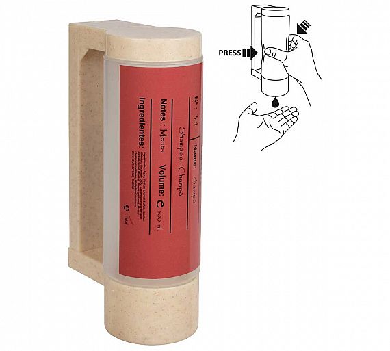 Bio Amenities Soporte Botella Vacía Champú Capacidad 400 ml