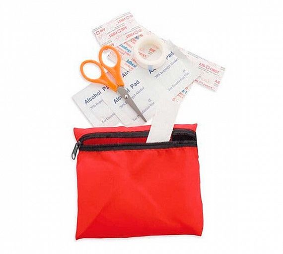 Bio Amenities Botiquín de Primeros Auxilios Eco Incluye Tijeras, tiritas, cinta adhesiva, toallitas y gasa 