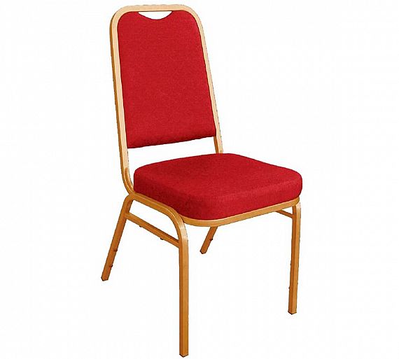 Bolero Silla Banquete Respaldo Cuadrado Rojo Sólo Interior