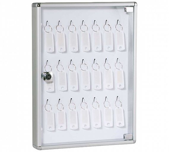 BTV Caja Portallaves Aluminio Natural Combinación Mecánica - Capacidad 21 o 56 Llaves