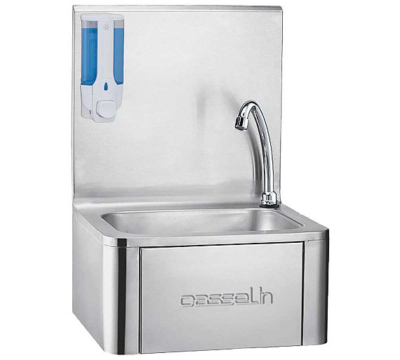 Casselin Lavamanos Mural Rodilla CLV1B Push - Fondo 42,5 cm