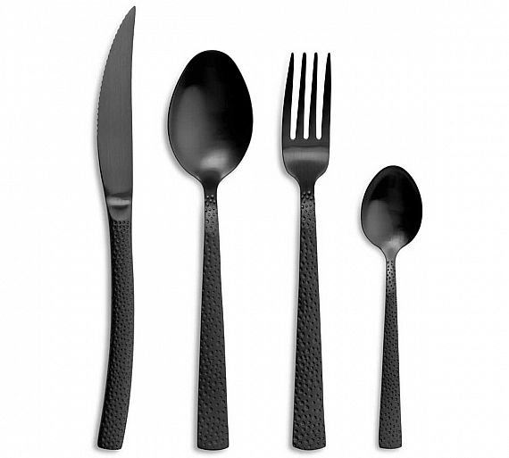 Comas Cubertería Cheese Satín Black 3 mm - Acero Inox 18/0