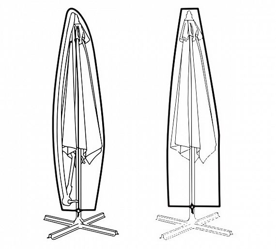 Conva Multitex Funda Parasol Tejido Poliéster Recubierto PVC