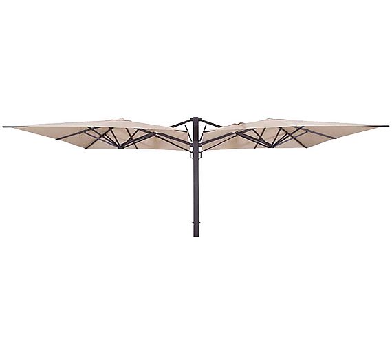 Conva Parasol Forte Lateral Doble Rectangular 6 x 3 metros