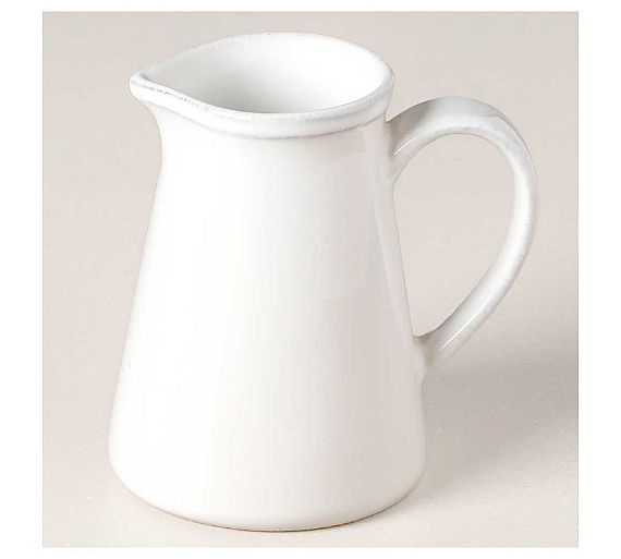 Costa Nova Lechera Friso Blanco Cerámica Gres - Capacidad 150 o 321 ml