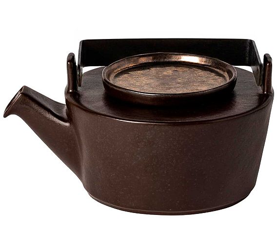 Costa Nova Tetera con Infusor Lagoa Metal Cerámica Gres - Capacidad 600 ml