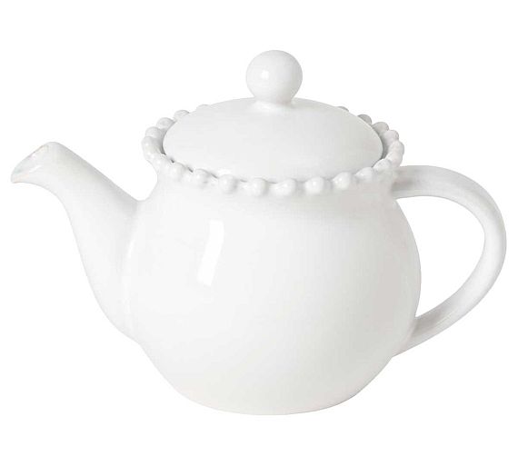 Costa Nova Tetera con Infusor Pearl Blanco Cerámica Gres - Capacidad 500 ml