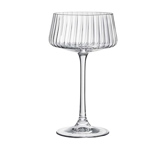 Crystalex Copa Xtra Óptico Vino Espumoso 22 cl Cristal de Bohemia - Capacidad 220 ml