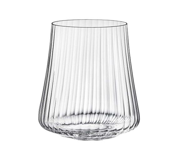 Crystalex Vaso Bajo Xtra Óptico 35 cl Cristal de Bohemia - Capacidad 350 ml