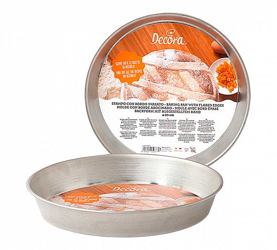 Decora Molde Repostería Borde Svasado Diámetro 20 a 30 cm - Acero