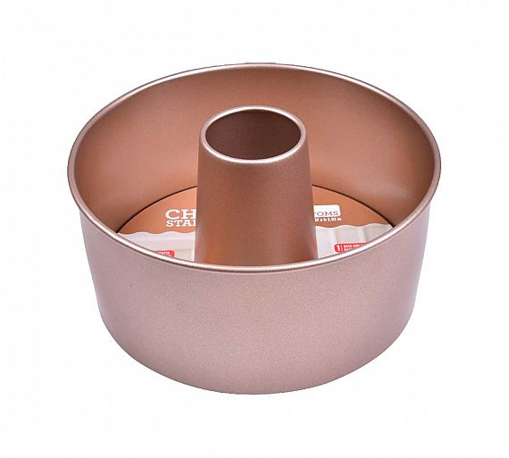 Decora Línea Oro Rosa Molde Chiffon Cake Diámetro 20,5 cm - Acero